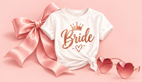Pack EVJF thème Girly / Bride Squad — t-shirts personnalisés