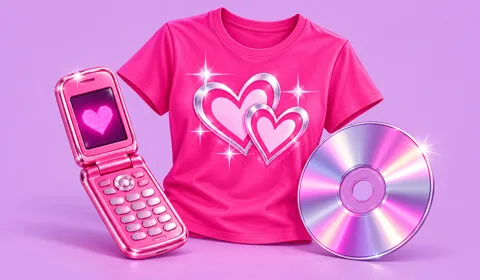 Pack EVJF thème Y2K / années 2000 — t-shirts et casquettes personnalisés